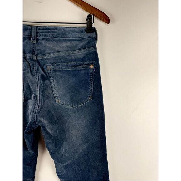 Anthropologie The Icon Flare Velvet Jeans by Pilcro - Blue - size 26 - Picture 5 of 5